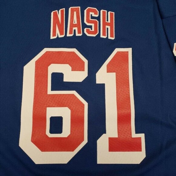 NHL New York Rangers Rick Nash Home Replica Jersey Youth Size L/XL Blue - Picture 9 of 9
